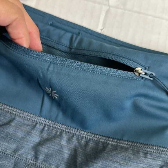 Athleta Run With It Textured 3.5” Running Gym Shorts Women’s Plus Size Teal NWT - Picture 5 of 12